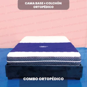 Cama Base con Colchón Ortopédico