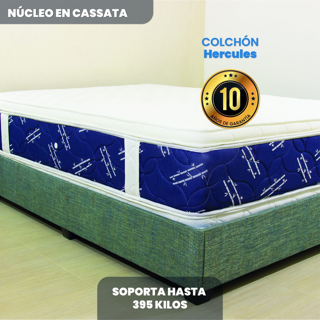 colchón hercules cassata es el colchón ideal para dormir a lo alto